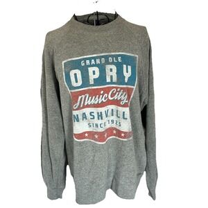 Grand Ole Opry logo sweatshirt gray Size M casual warm nashville country